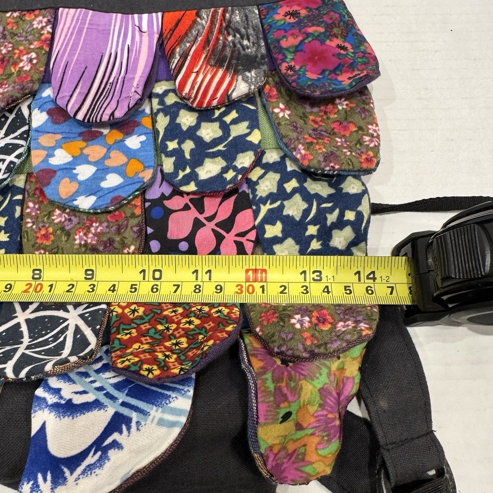 Owl Backpack/ Bag/ Purse-Child 14"x15" Drawstring The Collection Royal Patchwork - Picture 16 of 16